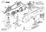 Bosch 0 601 640 742 GFS 350 E SET fine-cut saw 230 V / GB Spare Parts GFS350ESET